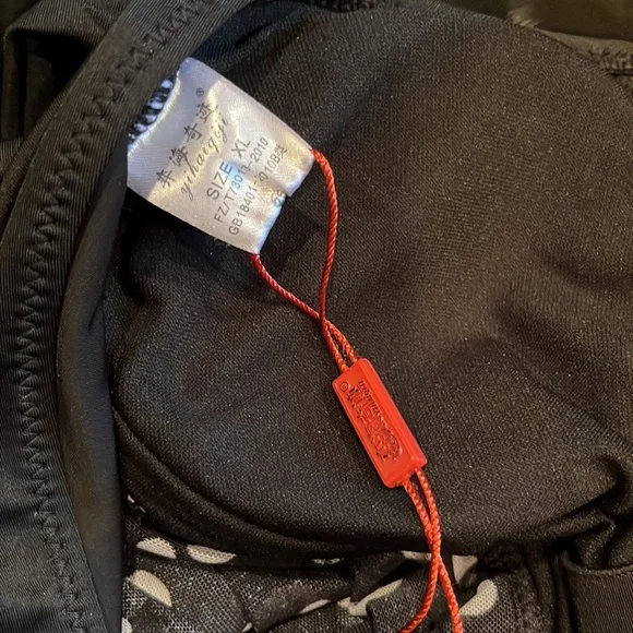 NWT Polka Dot Baby Doll Tankini Top - Picture 7 of 9